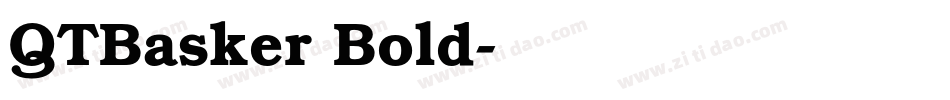 QTBasker Bold字体转换